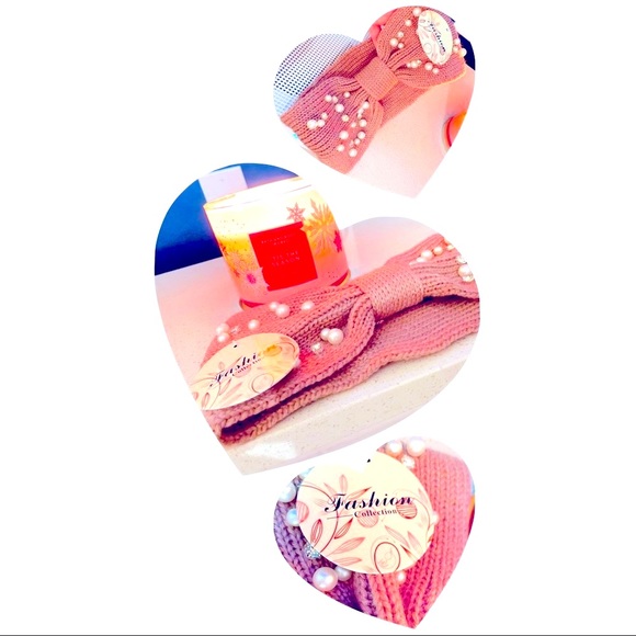 NWT Pearl & Rhinestone Knitted Headband - Picture 3 of 4